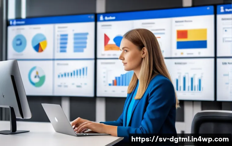 소셜 미디어 광고 전략의 효과적인 타겟팅 - A modern digital marketing office scene in Stockholm, Sweden, featuring a young professional woman a...